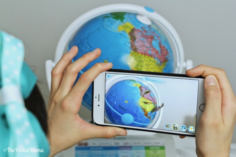 realtà aumentata dinosauri Smart Globe Explorer AR