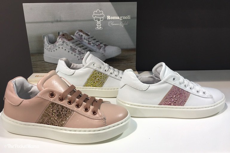 sneakers con brillantini Romagnoli SS 2018